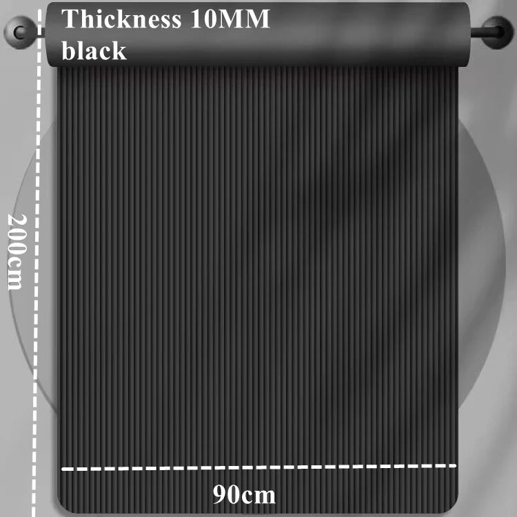 200/185×80/90cmYoga Mat Travel Fitness Exercise 10mm Thicknesses for Yoga Pilates Floor Workouts Thicken Widen Moisture-proof