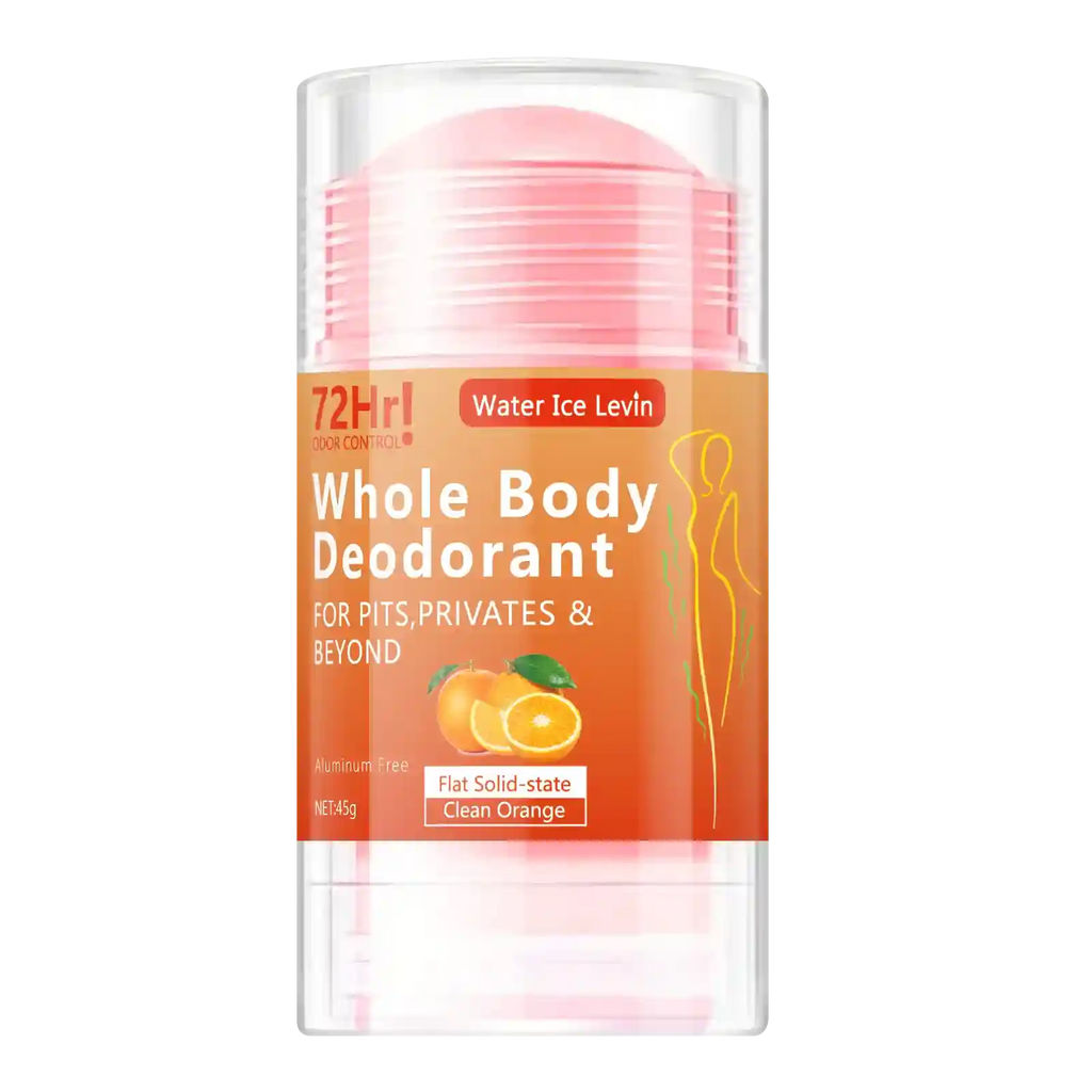 Tidesmit Aluminum-Free Full-Body Deodorant Stick with Orange Extract for long-lasting freshness and skin hydration.