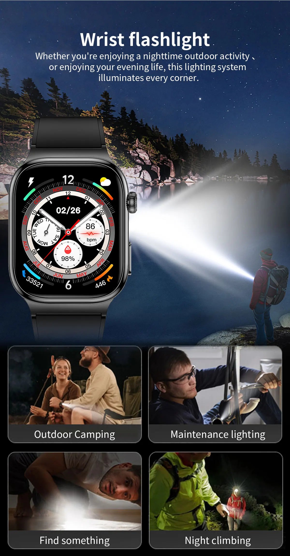 2026 New Hospital Level Health Smart Watch Body Fat ECG Blood oxygen BP Health AMOLED Screen HD Call Sport Smart Watches For Man