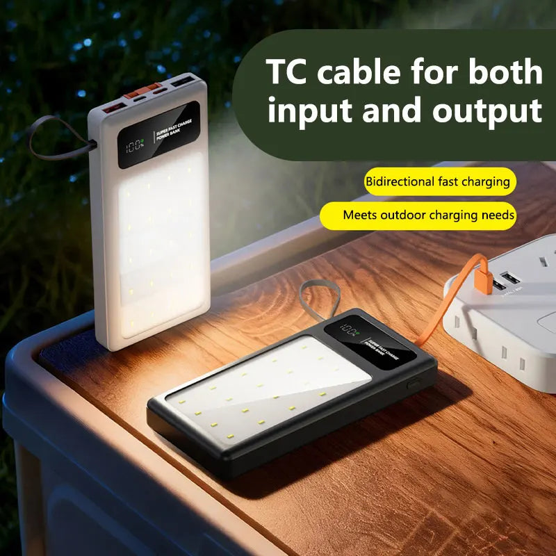 Tidesmit High Capacity Portable Charger with LED Camping Light Tidesmit