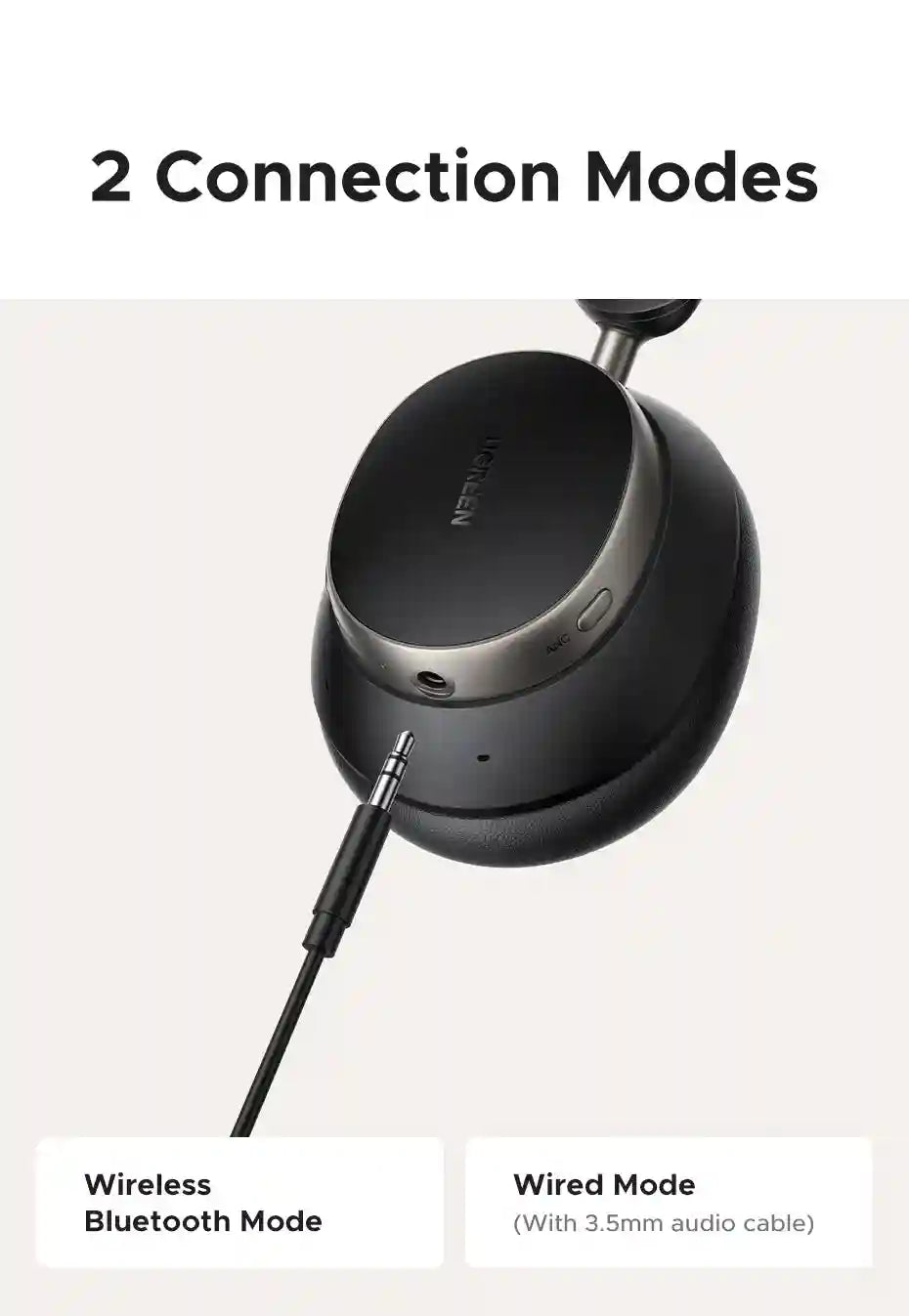 Wireless Noise Canceling Headphones - Hi-Res LDAC Over-Ear Studio Monitor Tidesmit