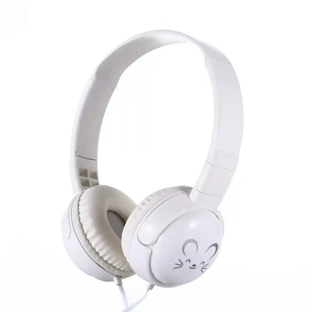 Wired Over-Ear Headphones for Kids with Mic, Adjustable Fit, Blue Tidesmit
