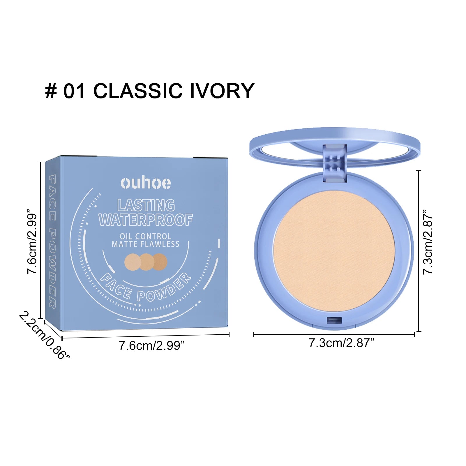 Tidesmit long lasting matte setting powder for oil control and invisible pores providing a natural breathable finish