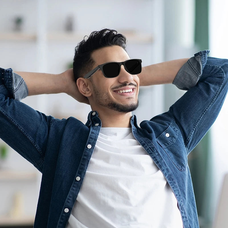 4K AI Smart Glasses with Camera - Black | VR Mixed Reality Tech Tidesmit