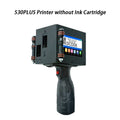 Handheld thermal inkjet printer with color touchscreen and QR code label display