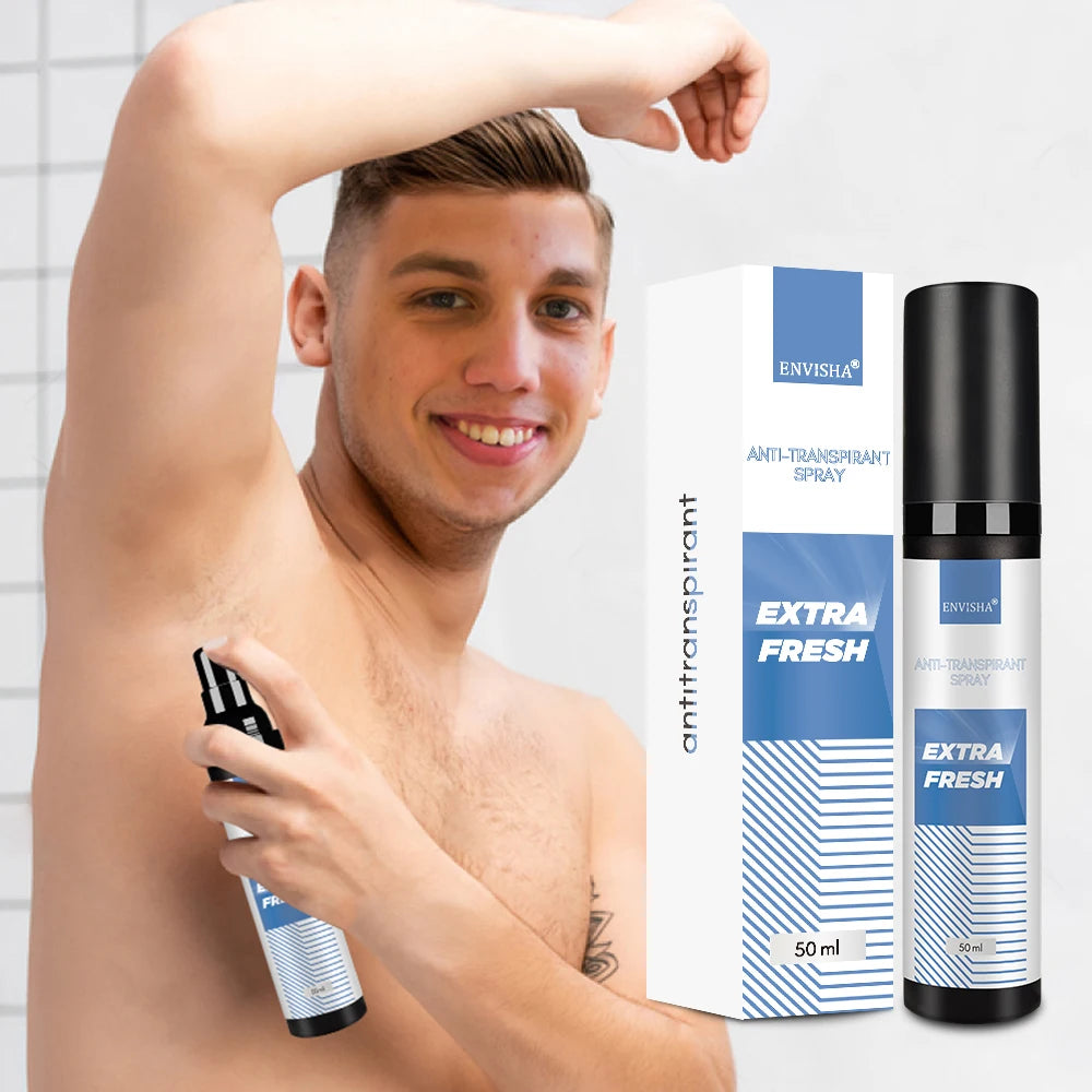 Tidesmit ENVISHA antiperspirant spray for underarm odor removal and lasting fresh fragrance body care.