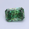 Exceptional Fancy Vivid Green Diamond 1ct Radiant Cut Loose Stone Rare Green Colored Diamond Luxury Engagement Ring Center Stone