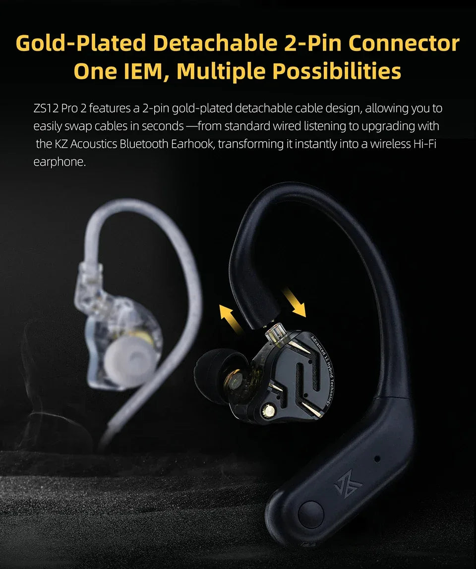 Wired Hybrid IEM Earphones HiFi Bass Gaming Audio | Tidesmit Tidesmit