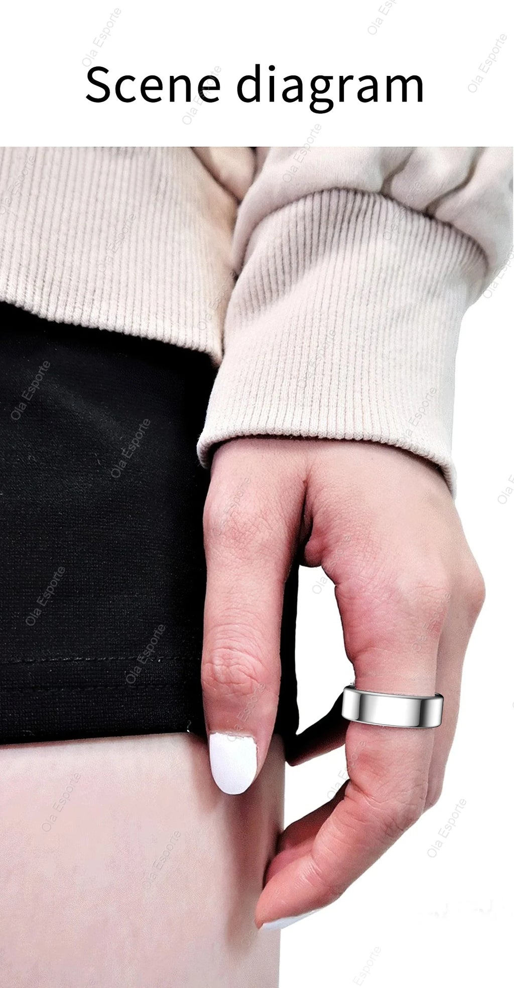 R09 Smart Ring Men Women with Charging Case,Heart Rate Blood Oxygen,Skin Temperature Monitor,5ATM Waterproof For Android iOS