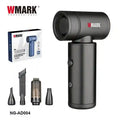 WMARK NG-AD004 black cordless air duster and vacuum with 100k RPM BLDC motor and multiple specialized attachments.