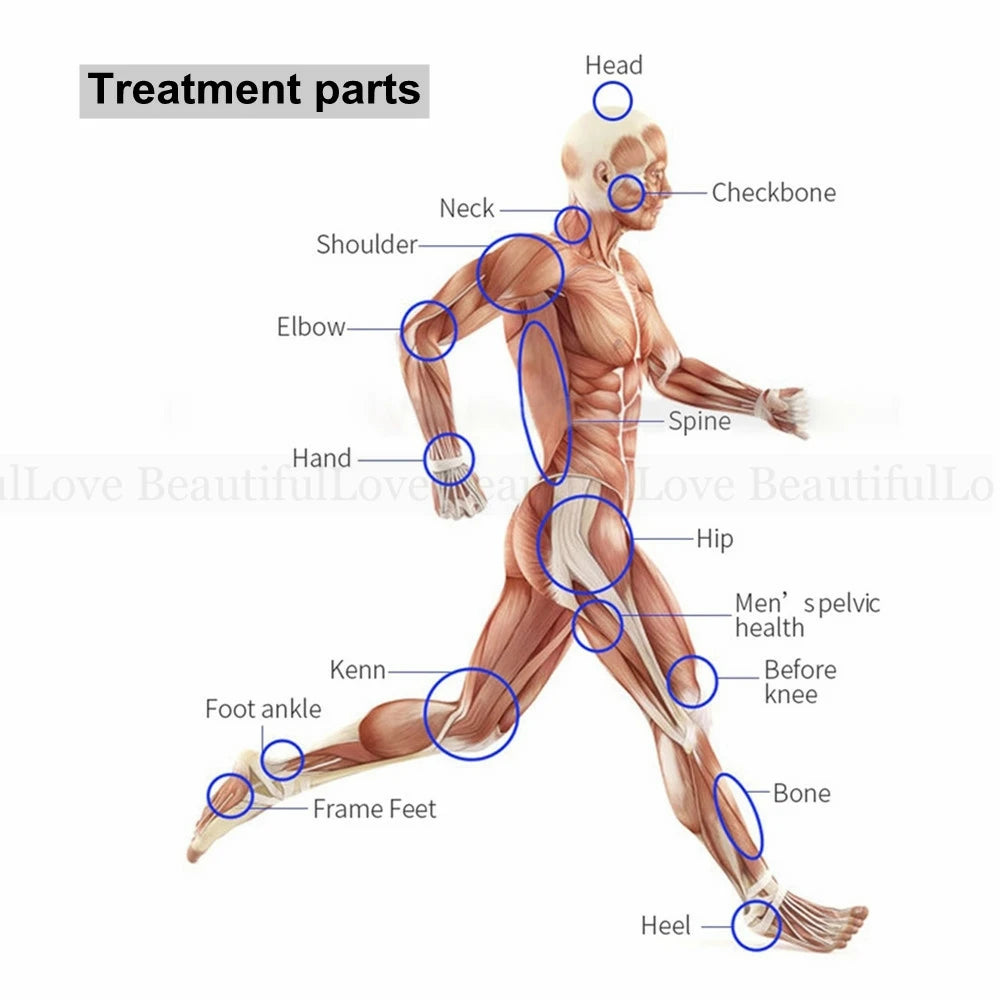 Shockwave Therapy Machine for Pain Relief | 7 Heads | Tidesmit Massage Chairs Tidesmit