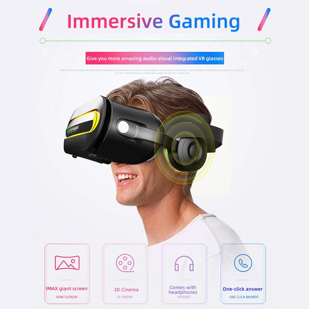 VR Headset for Smartphones - Adjustable Immersive Smart Glasses Tidesmit