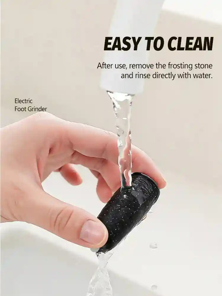 Electric Foot Callus Remover - Rechargeable Skin Exfoliator (White/Pink) Massage Roller Tidesmit