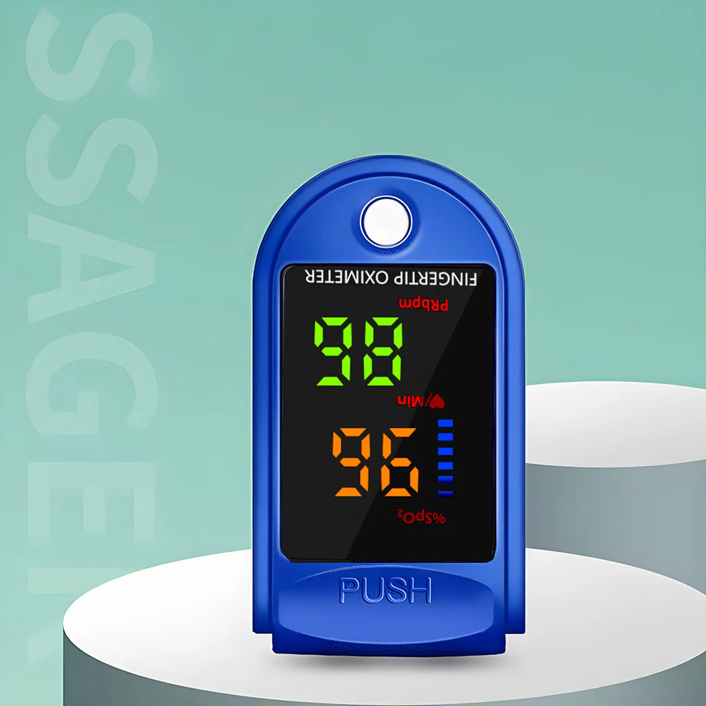 Portable Finger Oximeter Digital Finger Pulse Oximeter LED Blood Oxygen Heart Rate Health Diagnostic Monitor Tool