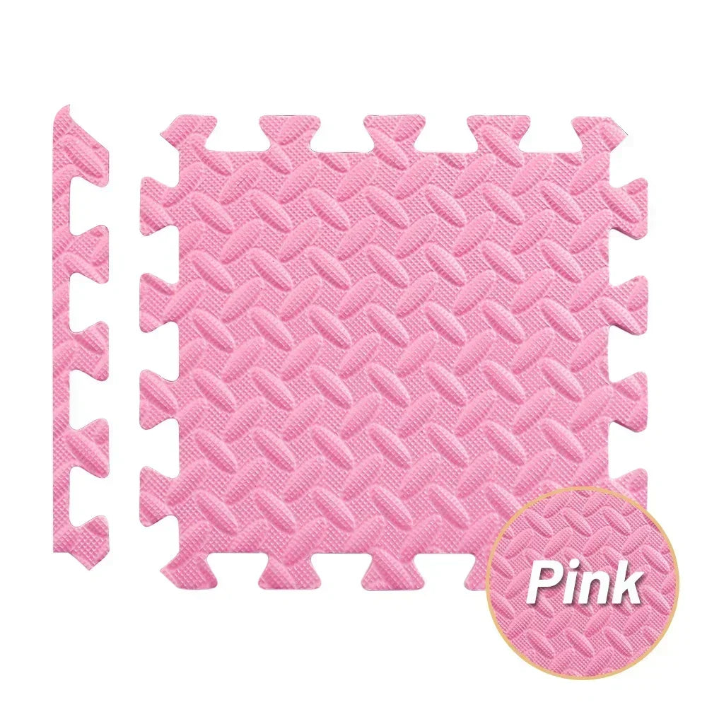 Massage Cushion Puzzle Mat - Non-Slip EVA Foam Exercise Tiles Massage Cushion Pink Tidesmit