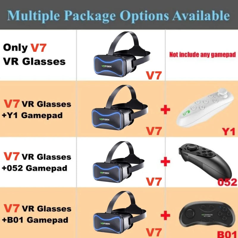 4K VR Headset for Smartphones: Immersive 3D Mobile Glasses Tidesmit