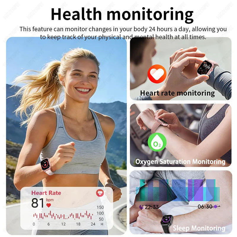 2026 new men's and women's smartwatches, fitness trackers,wireless calling, IPX8 waterproof, activity pedometers, birthday gifts