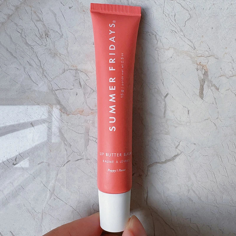 Tidesmit Summer Fridays mini lip gloss set texture close-up showing moisturizing transparent lip makeup formula