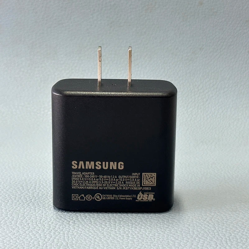 Samsung 45W USB-C Fast Charger PD Adapter for Galaxy S25 S24 Tidesmit