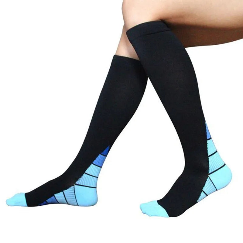 Compression Socks Outdoor Sports Pressure Socks Women and Men's Long Jump Rope Fitness Calf Socks Muscle Unisex Men Socks YS1009