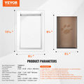 SucceBuy metal frame dog door with 3-flap weatherproof system for easy wall installation. Durable pet door for home.