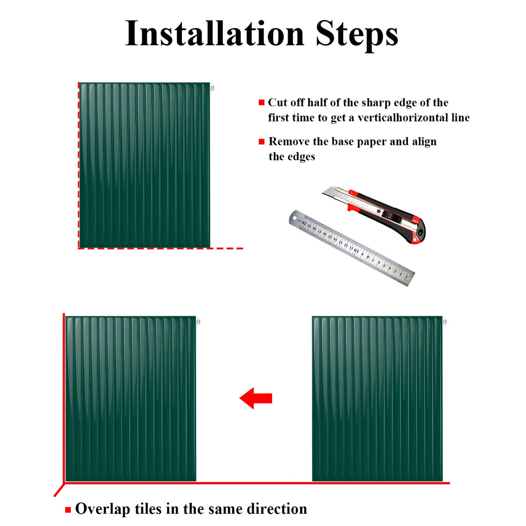 5/10 PCS Peel-and-Stick Wall Tiles Waterproof Anti-oil for Kitchen Backsplash Children's Room Home Decor Trendy Stick-On Tiles