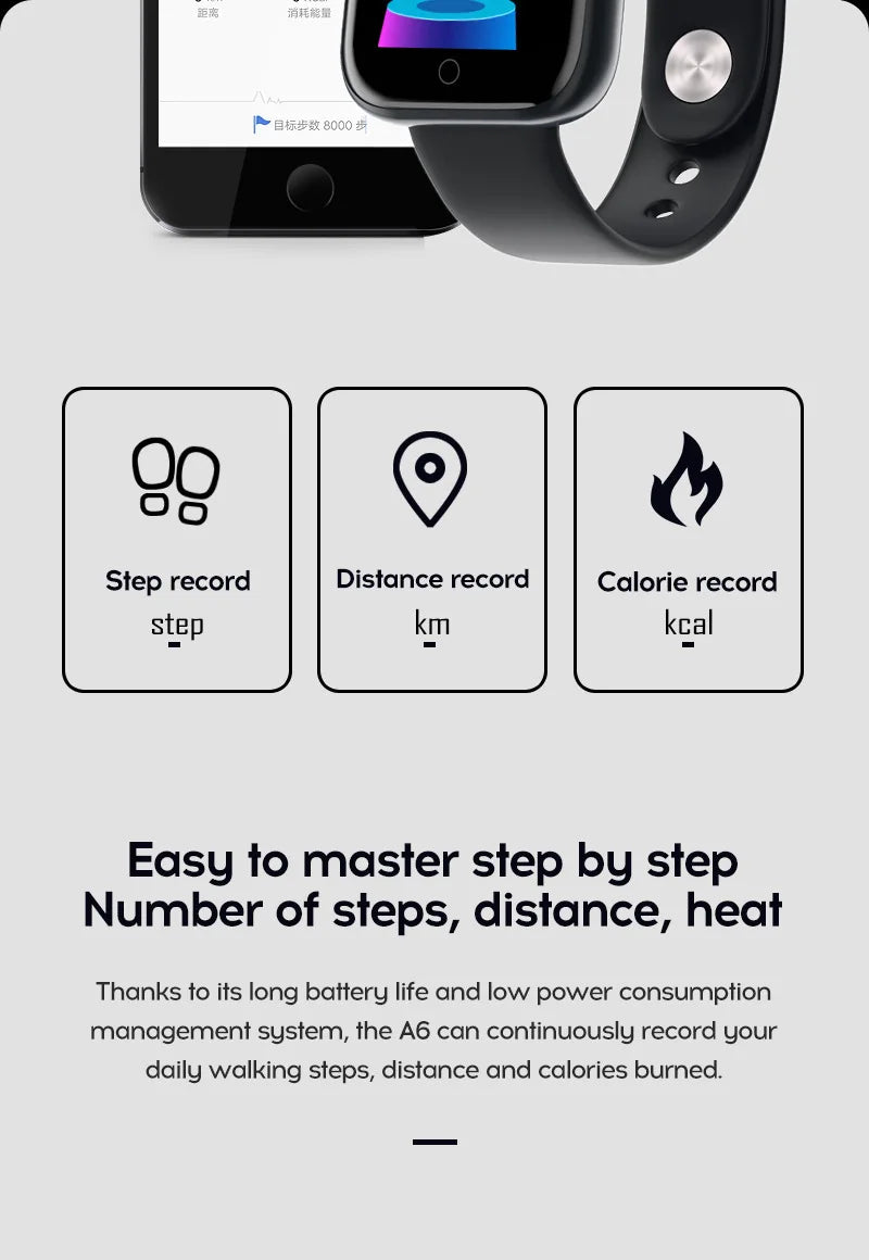 Y68 Smart Watch Bluetooth Fitness Tracker Adult Sports Watch Heart Rate Monitor Blood Pressure Smart Bracelet for Android iOS