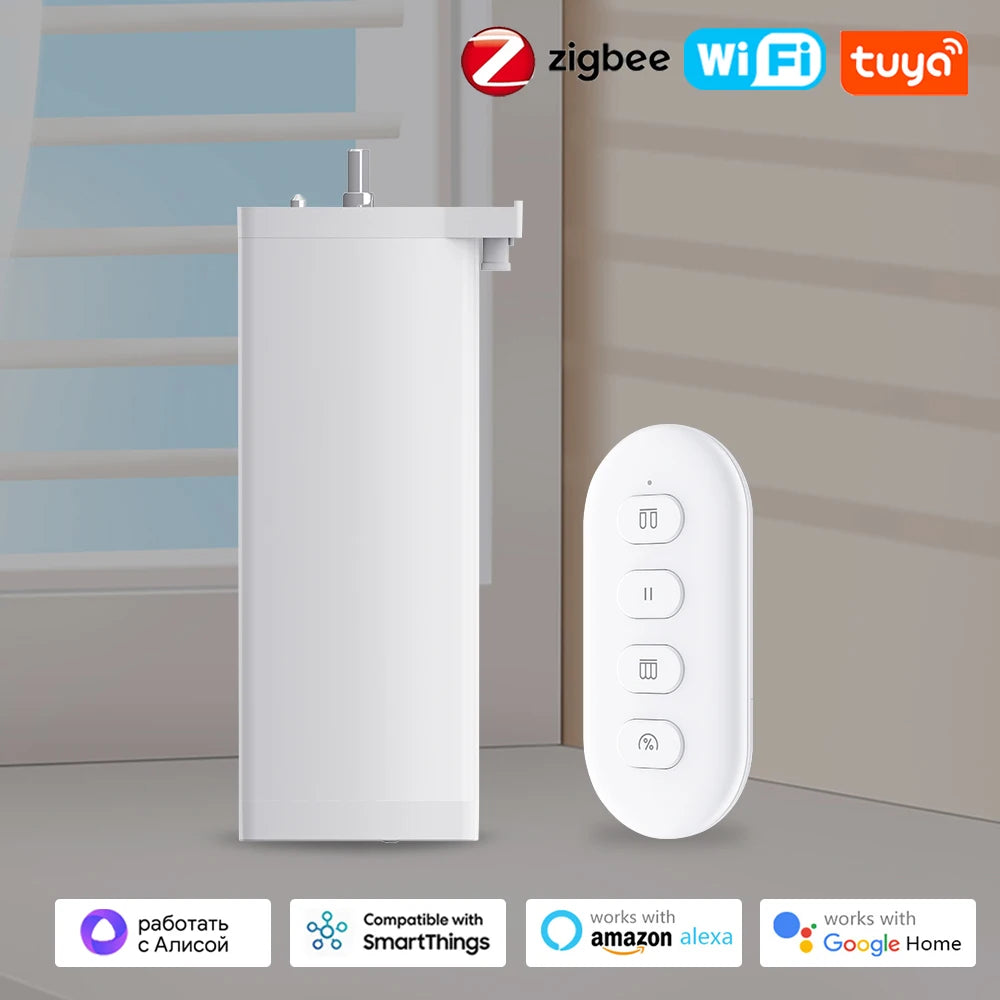 Smart Curtain Motor WiFi Zigbee Silent Electric Track - Tidesmit Tidesmit