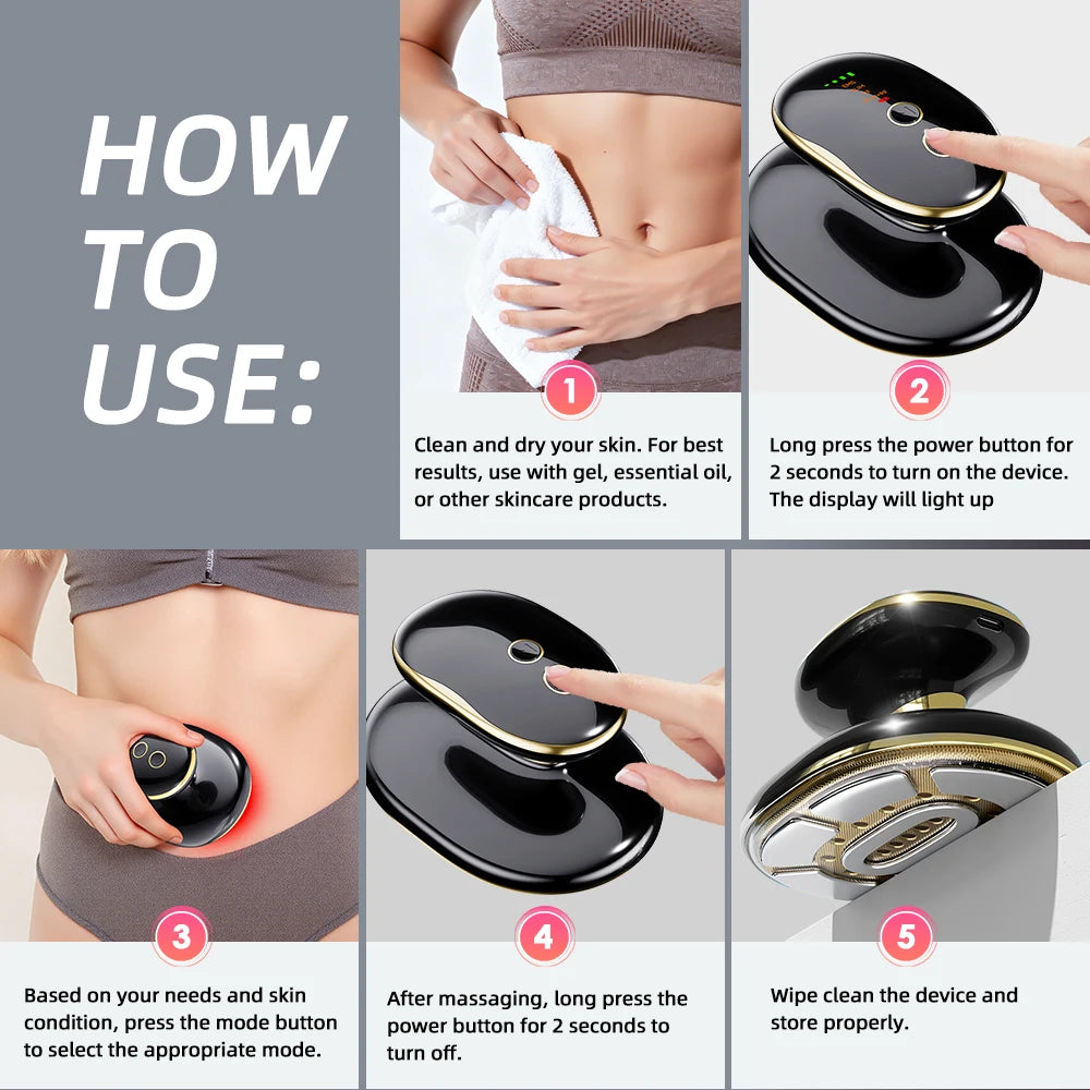 Radio Frequency Body Slimming Machine - Portable Home Wellness Device Relaxation Treatment Tidesmit