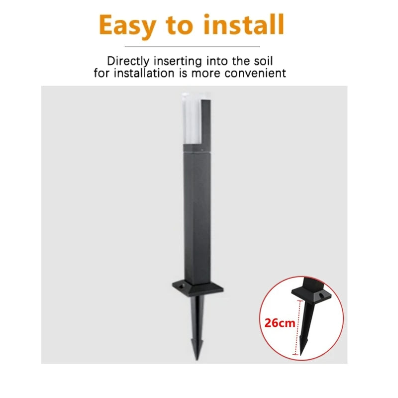 LED Lawn Light, Garden IP65 Waterproof Decorative Landscape Light AC85-265V Courtyard Lamp,rural Villa Road Outdoor Lighting