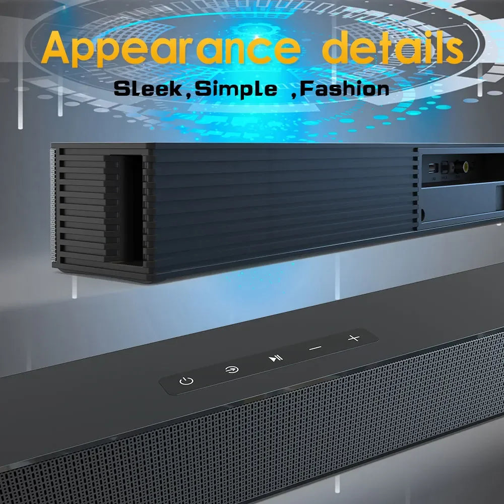 Wireless Bluetooth Sound Bar Speaker System Super Power Sound Speaker Wired Wireless Surround Stereo Home Theater TV Projector