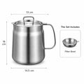 1.5L Stainless Steel Deep Fryer Pot with Basket and Oil Strainer, 304 Stainless Steel Deep Fryer Pot for French Fries and Chicke