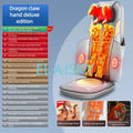 Heated Lumbar Electric Massager - Deep Tissue Relief - Gray & Blue Back Massage Instrument Gray Tidesmit