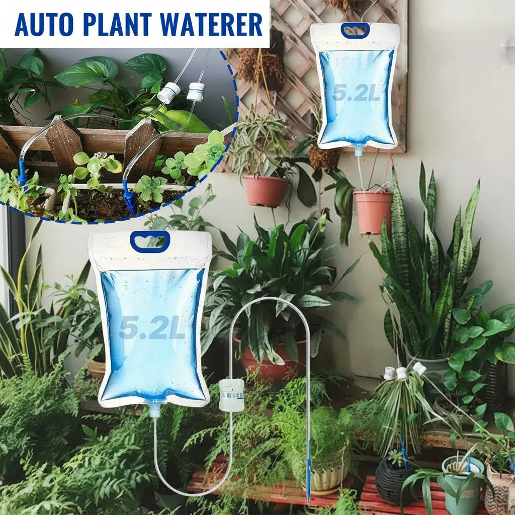 5.2L/6.5L Automatic Watering Device Plant Watering Bag Control Of Water Dripping Flow Water Bag Lazy Travel Dripper