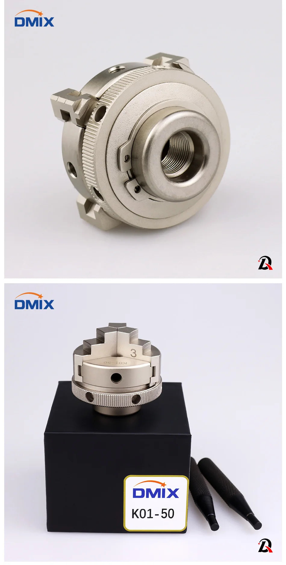 DMIX K01-50 K01-63 K02-50 K02-63 4 Jaw Self-Centering 3 Jaw Self-Centering Manual Scroll Mini Wood Lathe Chuck