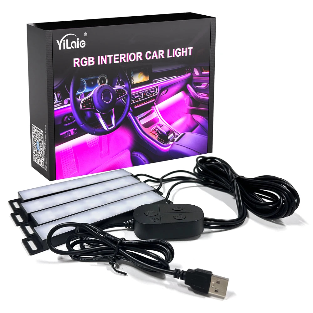 Ambient Car LED Footwell Lights – App Controlled Interior Lighting EL-SCL-01 Tidesmit