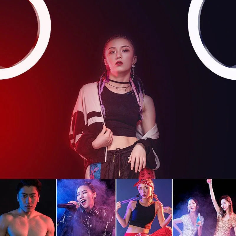 13 Inch RGB Ring Light with Tripod Stand - Adjustable LED Lighting Tidesmit