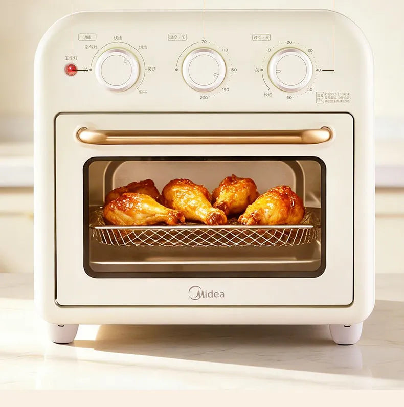 220V Midea Multifunctional Air Fryer Oven Combo Home Use Small Size Large Capacity Electric Air Fryer Toaster Oven 1510