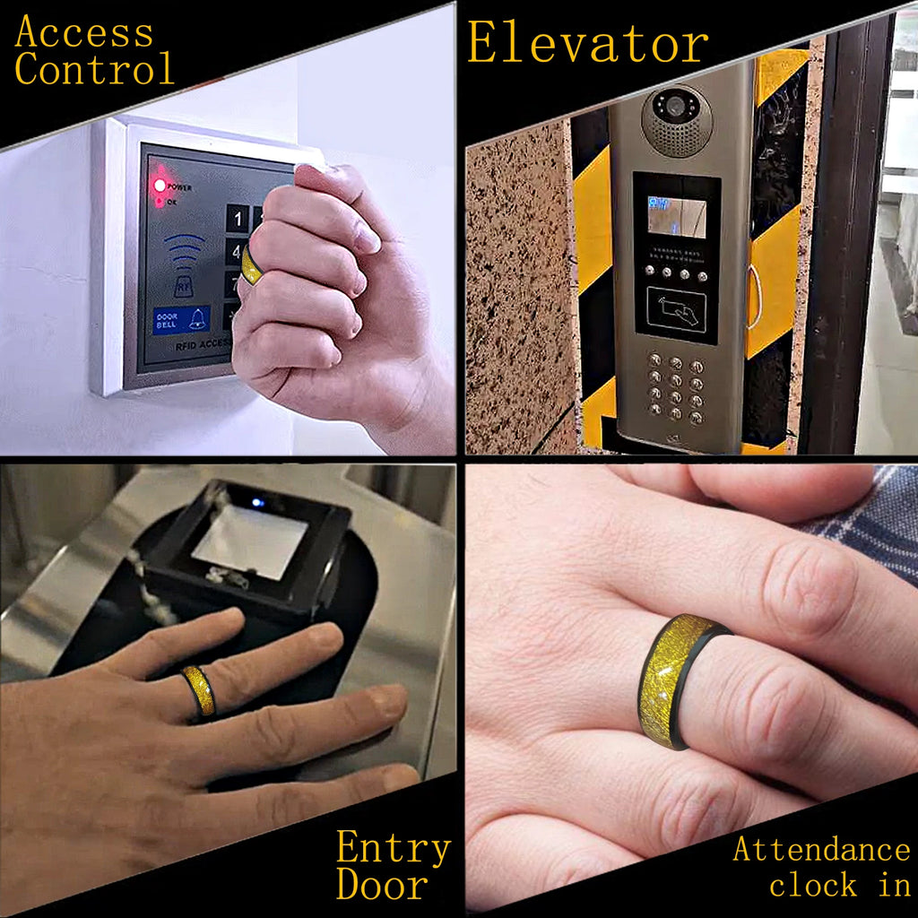 M1 Classic Smart Health Ring with NFC Access & Biometric Sensors Tidesmit