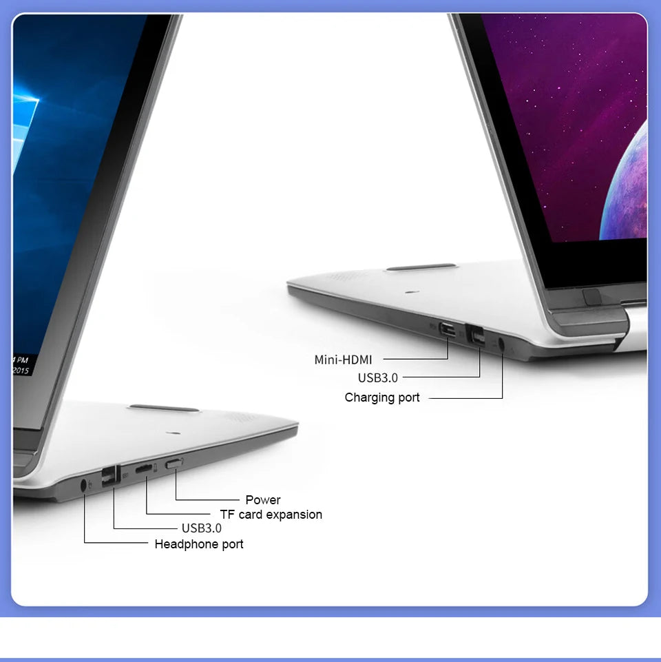 11.6 inch  2 in 1 Touch Screen Notebook Intel Core i7-8500Y Windows 11 Pro Tablet PC Computers 8GB RAM 512GB SSD Study Laptop