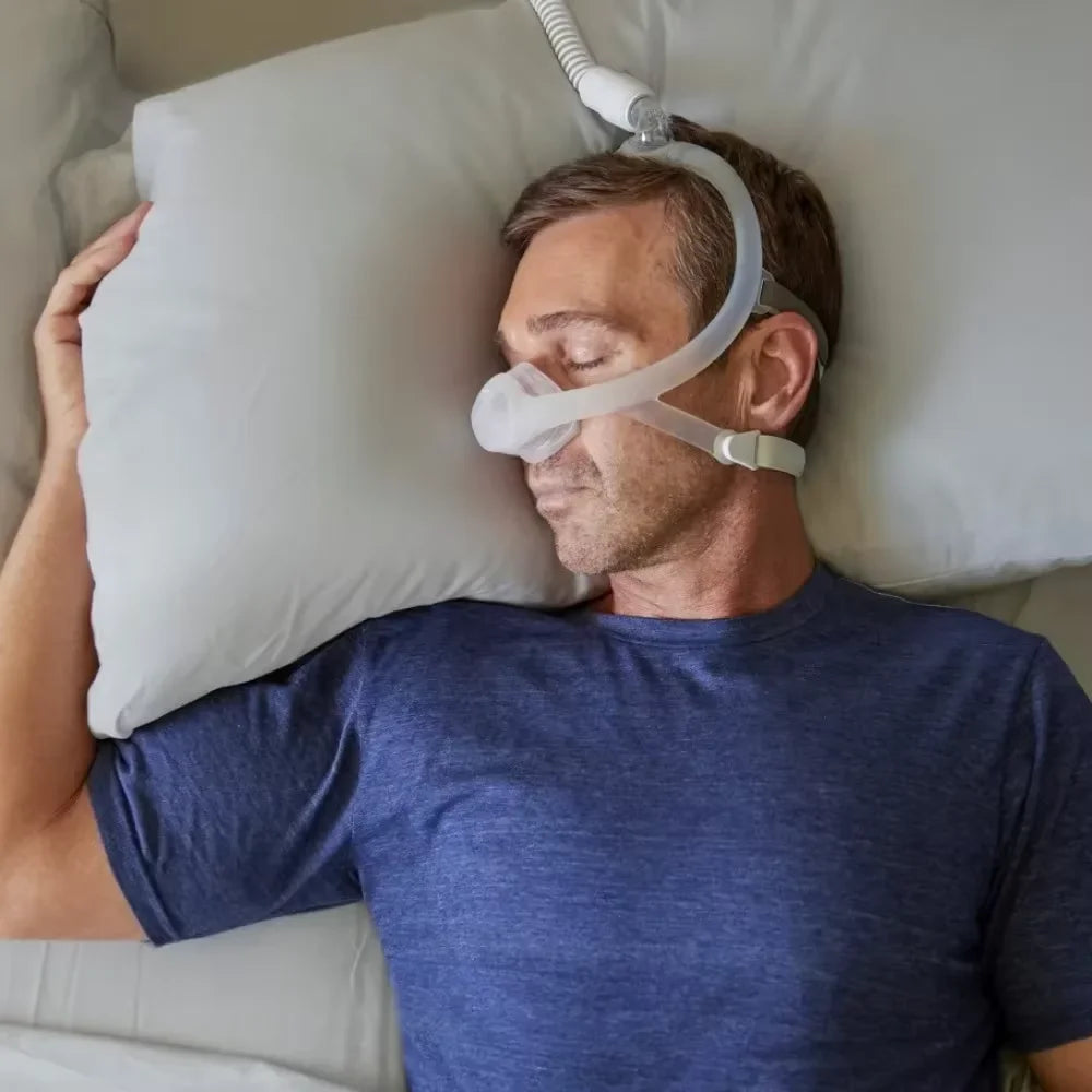 Original DreamWisp Nasal CPAP Mask with Headgear - Anti-Snoring Sleep Apnea Ventilator Mask for Home Use