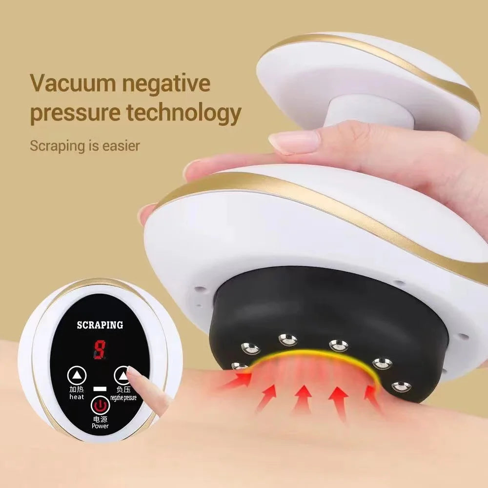 Electric Guasha Body Massager with Heat Therapy and Suction Body Shaping Massage Equipment Tidesmit
