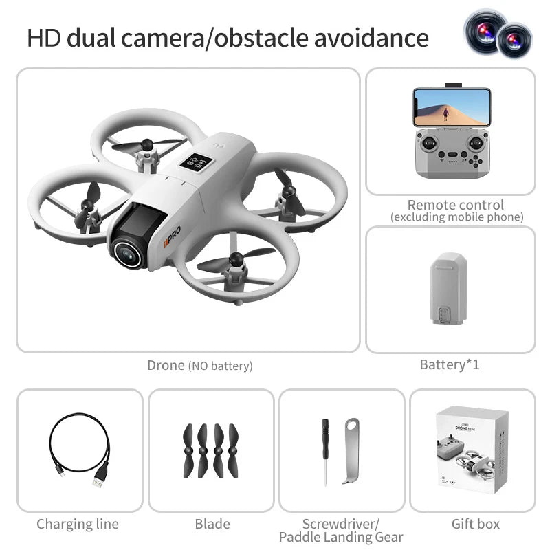 Mini 4K Camera Drone - Obstacle Avoidance & Foldable Design (i1PRO) i1PRO Dron Tidesmit