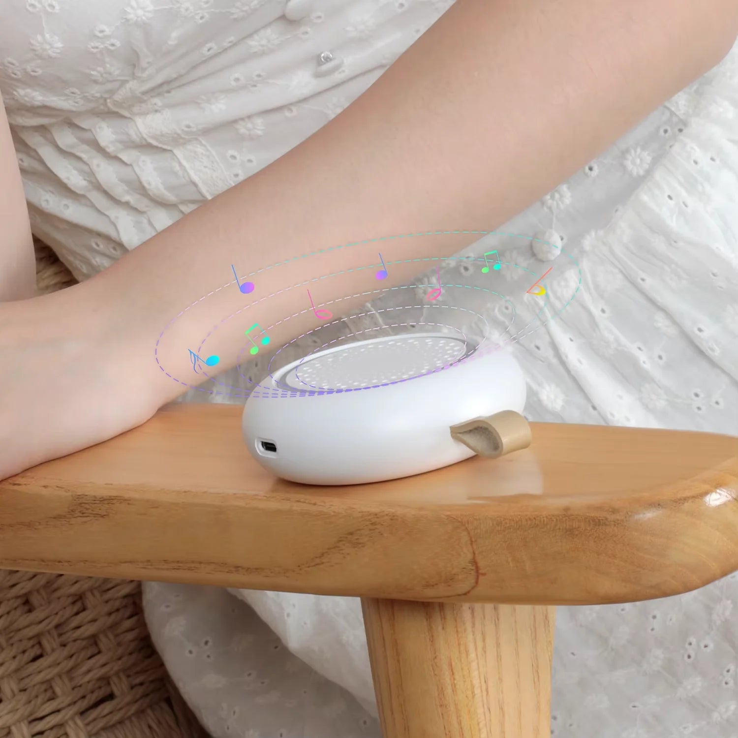 Baby White Noise Machine Rechargeable Timed Shutdown Sleep Machine Baby Sleep Sound Player Night Light Timer Noise Player
