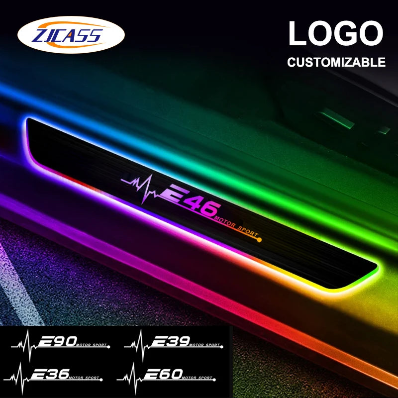 BMW LED Door Sill Lights - Customizable RGB Pedal Lamp Upgrade Tidesmit