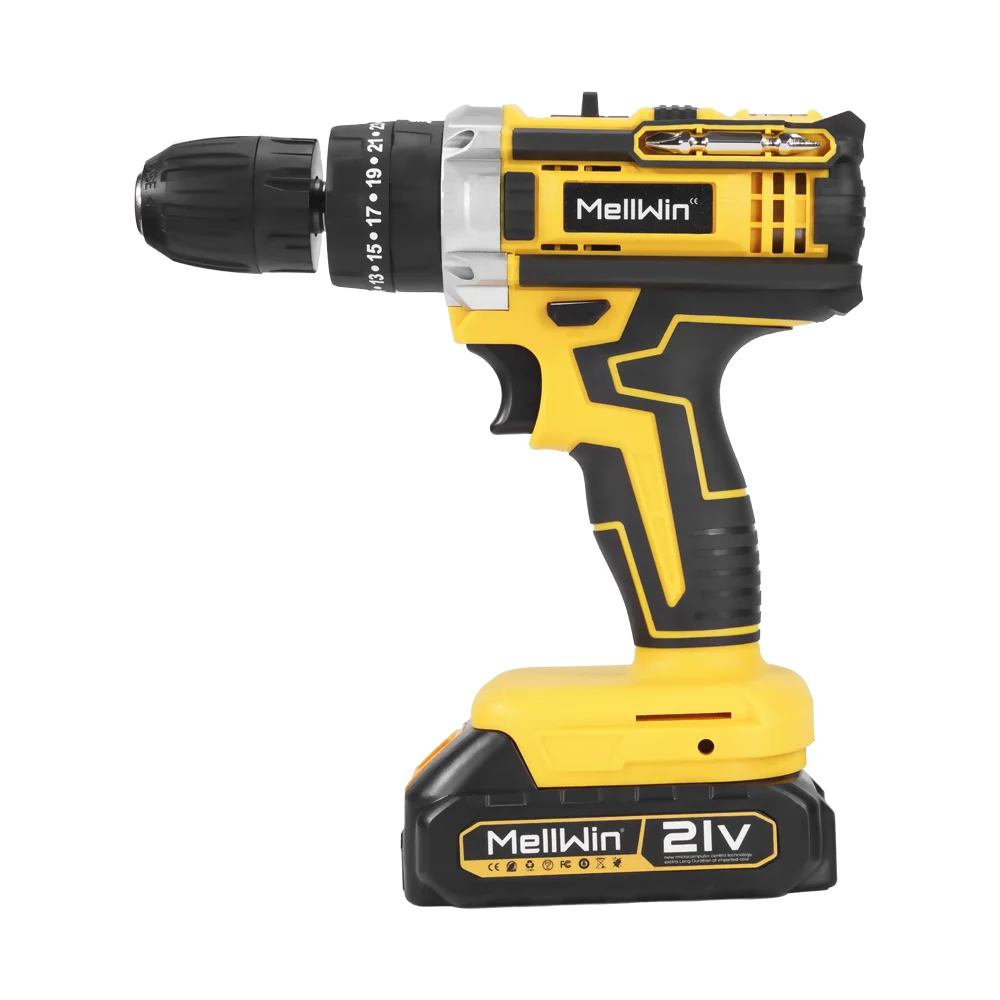 MELLWIN 25+3 Torque Cordless Electric Impact Drill Set Multipurpose Electric Screwdriver Tool Sets For Makita 18V Battery Pin
