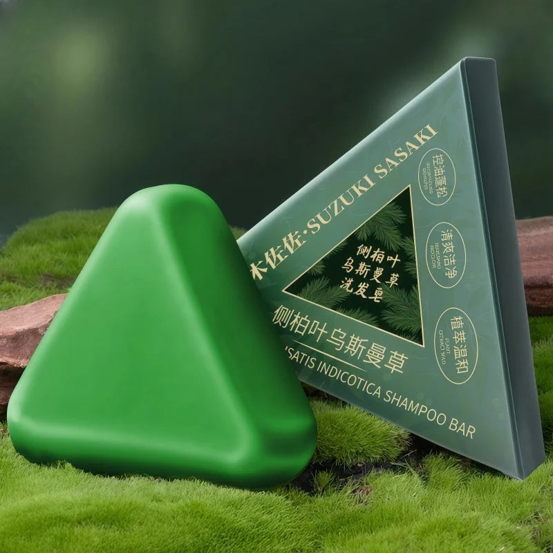 Handmade solid shampoo soap (Orchidaceae Usman Grass)nourishes hair,controls oil,refreshes, fluffins, and soothes hair follicles