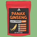 Tidesmit Red Panax Ginseng Ginkgo Biloba 30 Patches for energy, focus, and performance for men and women.