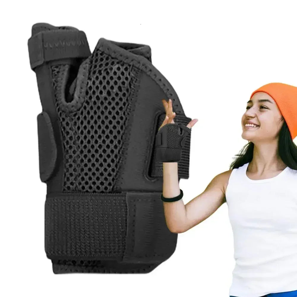 Flexible Splint Wrist Thumb Support Brace for Tendonitis Arthritis Breathable Thumb Protector Guard Fits Right and Left Hand