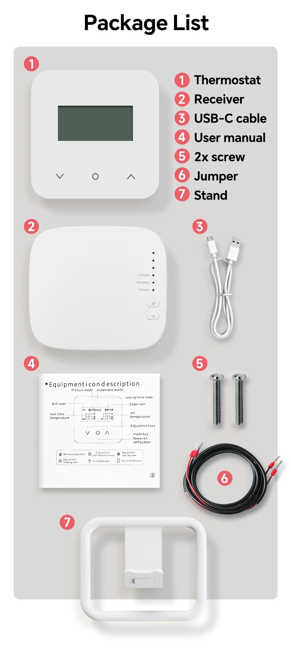 Beok Tuya Wifi Wireless Thermostat for Gas Boiler Remote Control Smart Home Thermoregulator,Alexa Google Home Alice